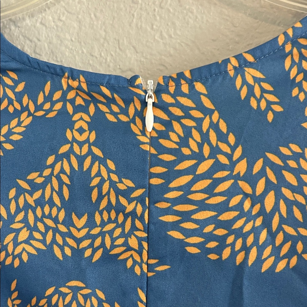 Groovy Blue Patterned sexy Dress - Picture 11 of 13